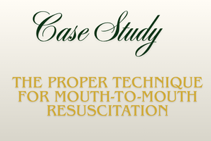 The Proper Technique for Mouth-to-Mouth Resuscitation written by Usman Zaavi